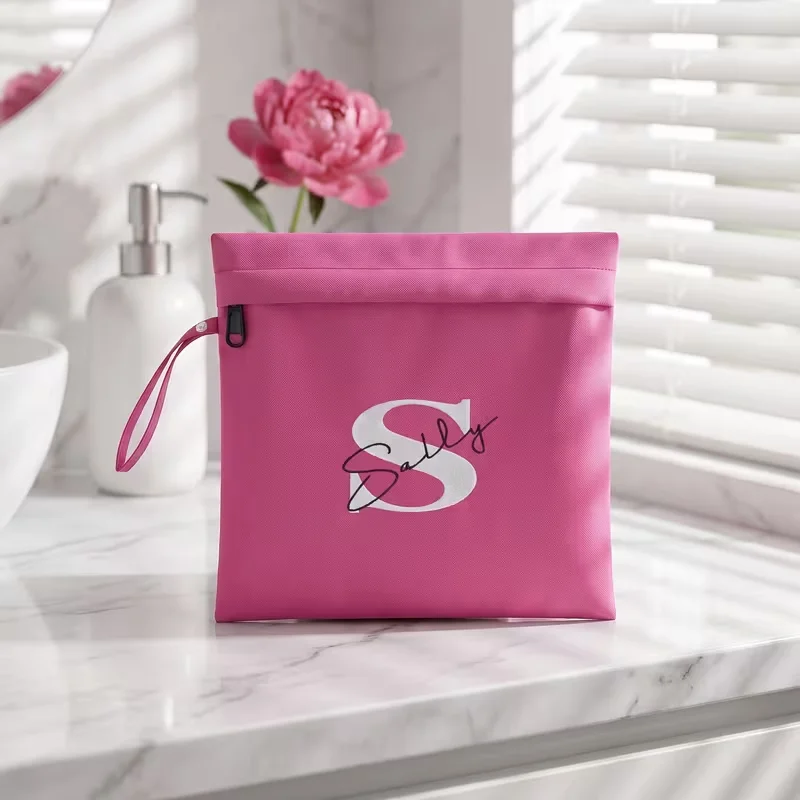 1PC Custom Photo Wet Dry Storage Bag Personalized Travel Organizer Women Tote Waterproof Laundry Bag Swim Gym Beach Camping Gift