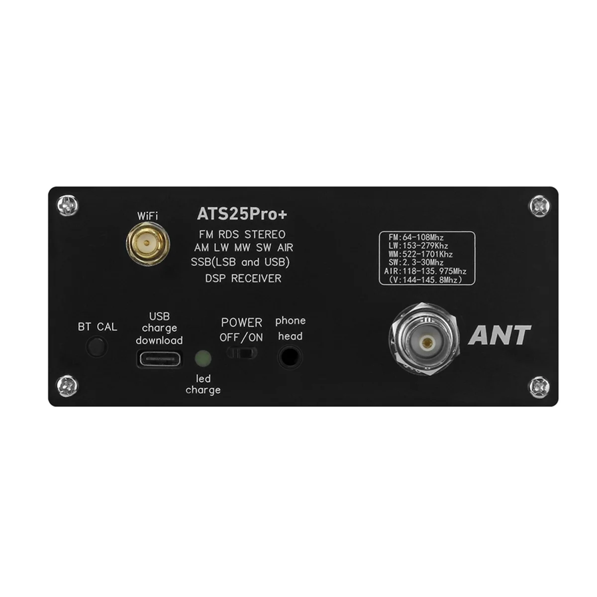 

AA87ATS25 Pro+ AIR Full Band Radio Receiver FM SW SSB MW LW AIR SDR Aviation Band Receiver Supports Bluetooth WIFI
