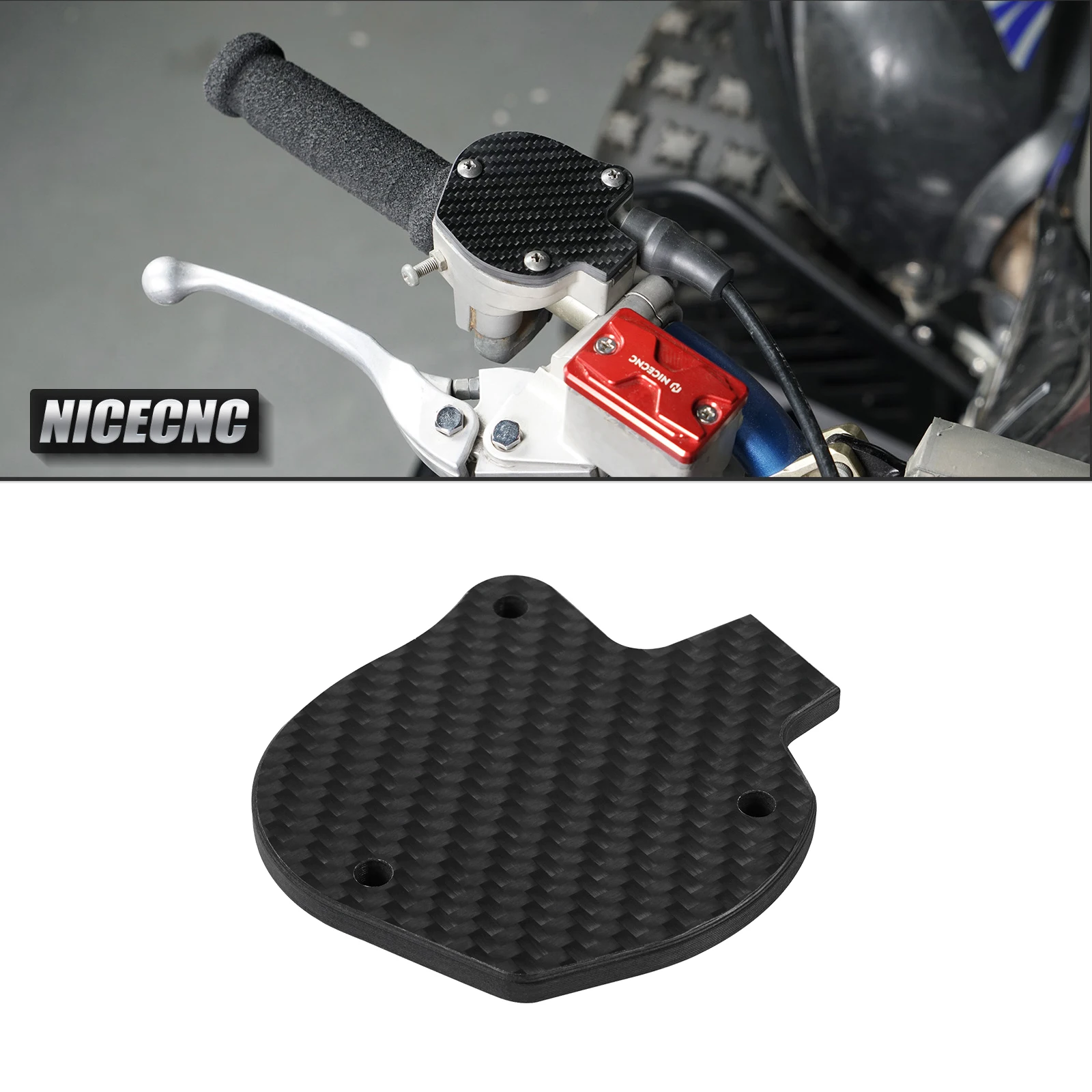 

For Yamaha YFZ450R Throttle Cover Cap Raptor 700 700R SE 2009-2024 YFM 700 700R 1S3-2628F-00-00 Carbon Fiber ATV Accessories