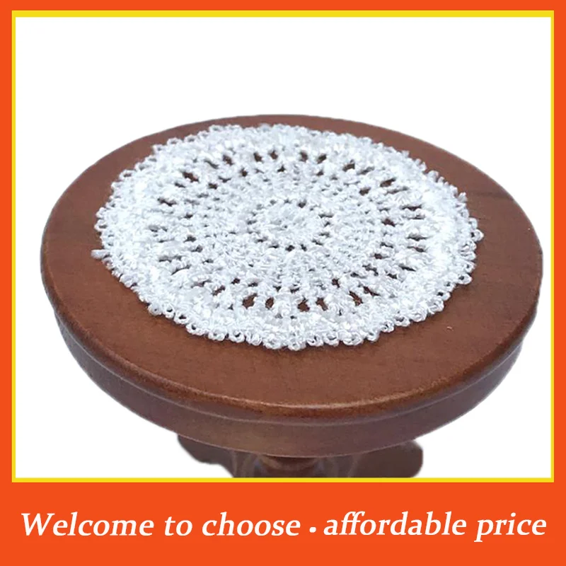 **2Pcs new cloth Suitable for 1:12 Dollhouse Mini Table Placemat Scene Model Doll House Furniture Decor