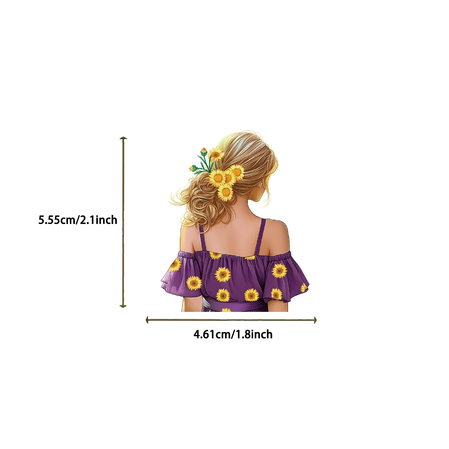 50 個フラワーガール透明漫画ステッカー落書きスクラップブッキング電話スケートボード防水クールデカールパック