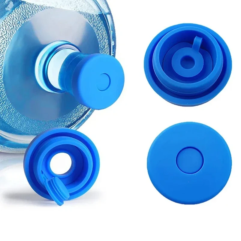 

Silicone 5 Gallon Water Jug Cap Lid Spill Resistant Reusable Replacement Cap Fits 55mm Bottle