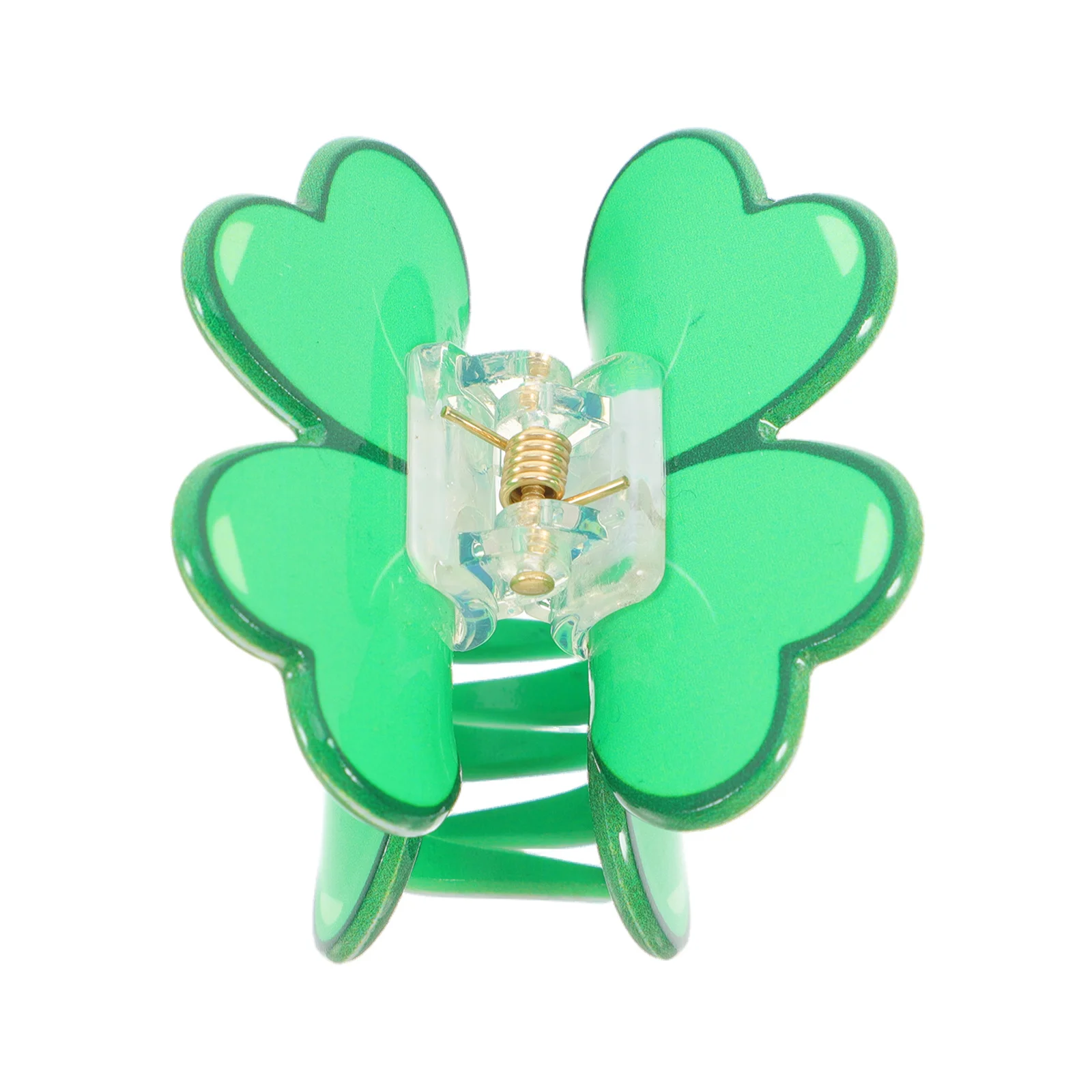 

Saint Patrick's Day Hair Clip Cute Shamrock Acrylic Hair Clip Party Favor Irish Festival Accessories Women