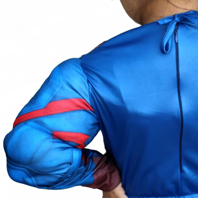 Film Superhero Muscle Kids Captain America Costume Boy Girl Cosplay con maschera di illuminazione regalo per la festa di compleanno