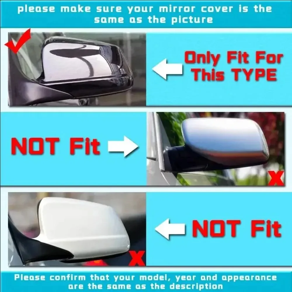 Horn Style Rearview Mirror Cover Cap For BMW 5 6 7 series E60 E61 E63 E64 F06 F12 F01 Side Mirror Housing Tuning Accessories - view 6
