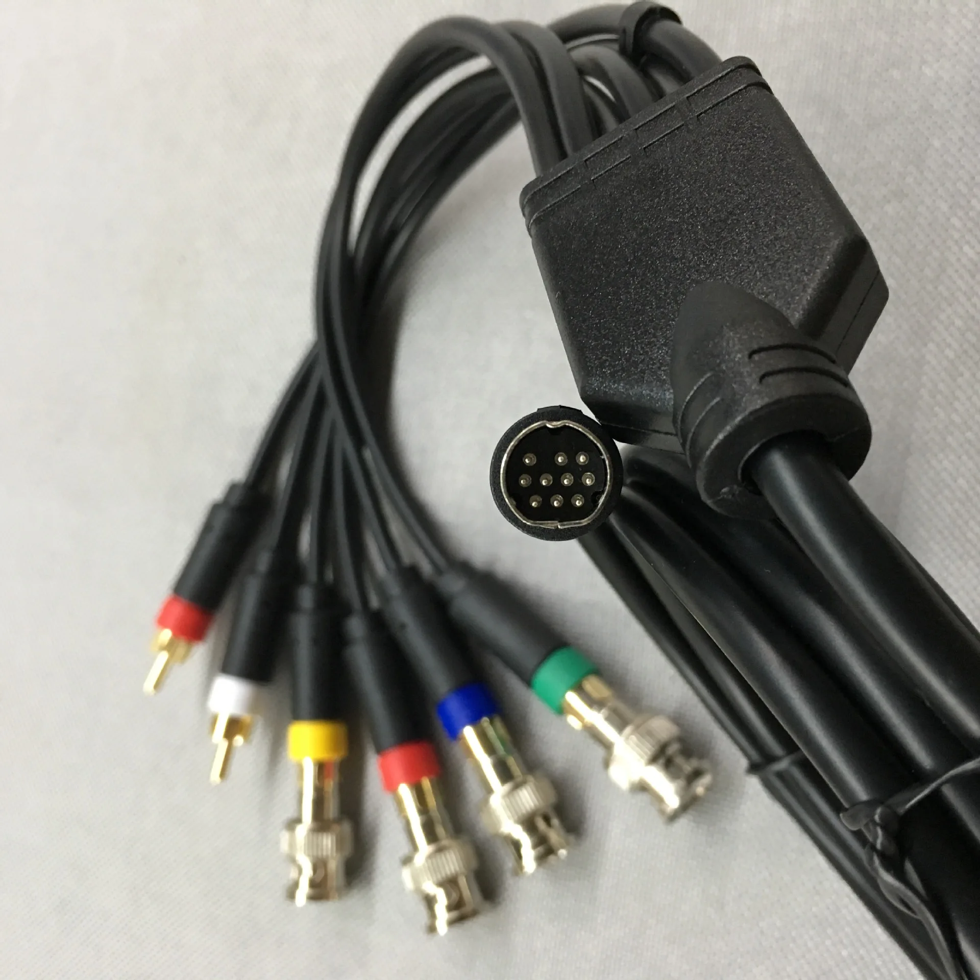 Kabel komposit RCA Saturn SEGA RGB/RGBS untuk PVM BVM NEC XM UP SCALER BNC bukan komponen RGB + kabel AV sinkronisasi