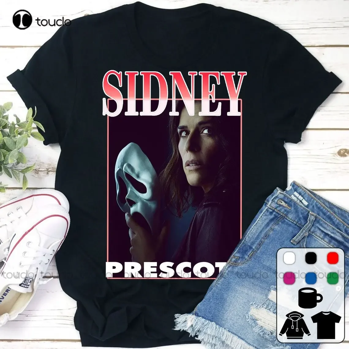 Camisas de Sidney Prescott, camiseta de Halloween de Sidney Prescott, póster de película, regalo, camisa personalizada, camiseta de película Vintage de terror de Halloween