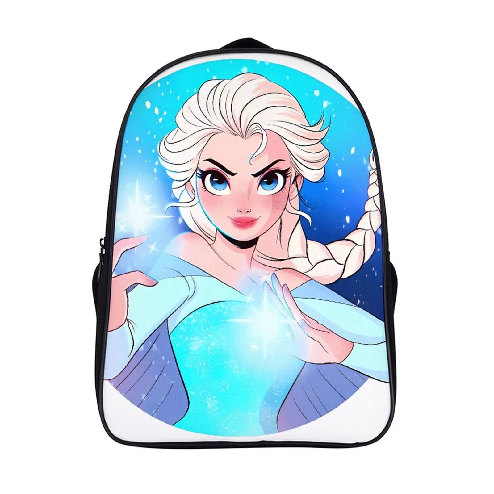 

Cartoon Disney Princess Elsa Fashion Student's Backpack School Bag 16 Inch 2 Compartment Backpack Student Schoolbag