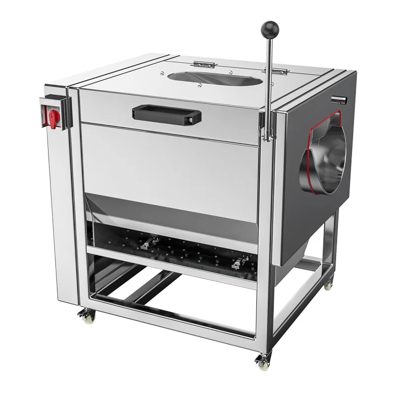 

Potato peeling machine Automatic brush cleaning Ginger sweet potato lotus root Stainless steel peeling and peeling machine