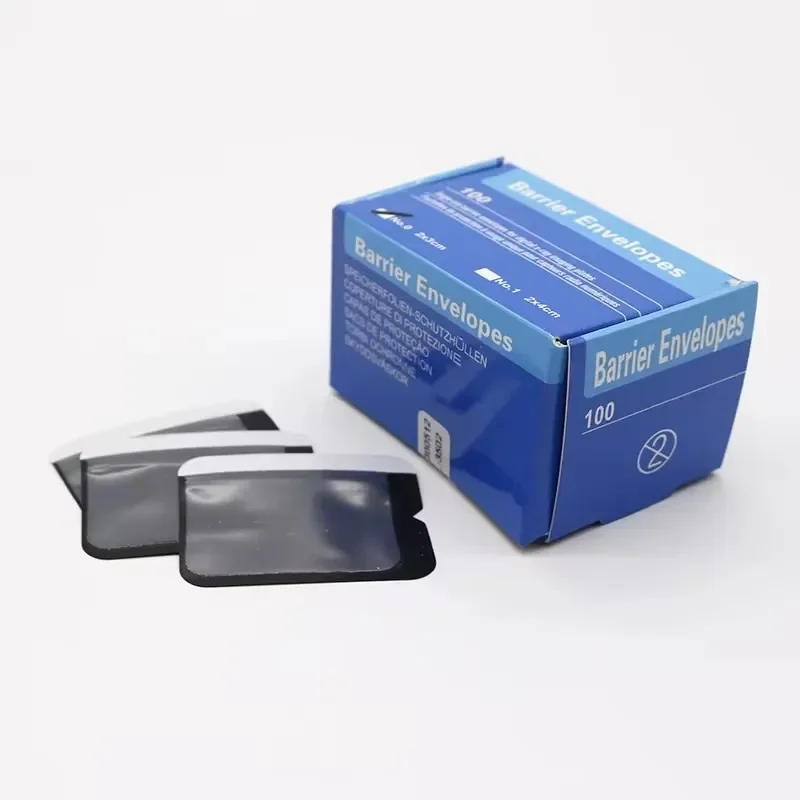 600Pc Dental Disposable Digital X-Ray Scanner Barrier Envelope Protective Cover Bags Size 0/1/2/3 for Phosphor Plates Cover Used