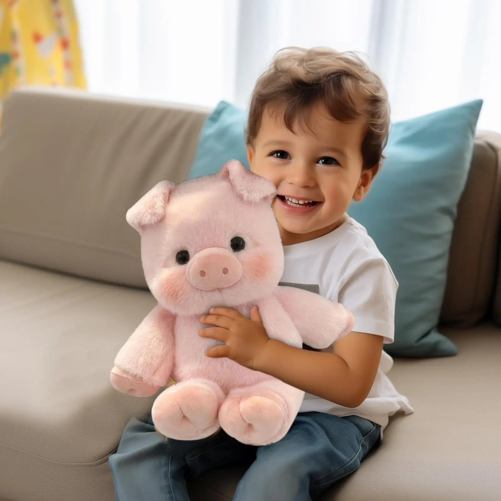 

Мягкое животное 17,7 дюймов, мягкое украшение в виде животных, подушка для взрослых, спальня, гостиная, кабинет, диван, стул, диван, кровать, дом