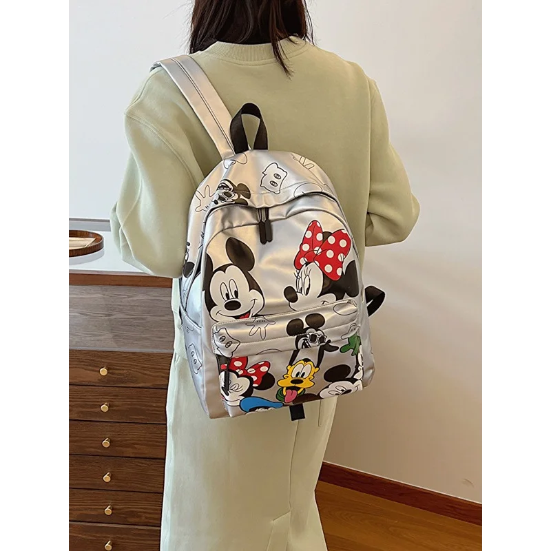 Disney Cartoon Animatie Mickey Schooltas, Nieuwe Bedrukte Forens Grote Capaciteit Casual Rugzak Gepersonaliseerde Studententas