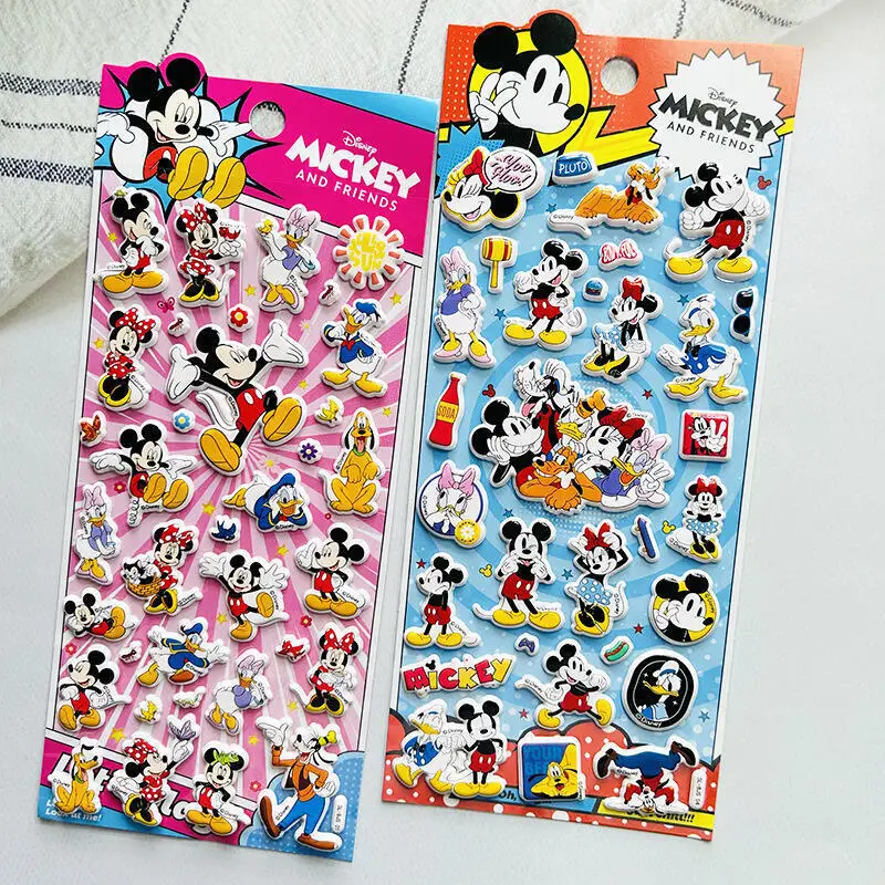 

Disney Микки милый Минни Дональд Дак 3D пузырь наклейка подарок на день рождения для девочки награда справочник чехол для телефона чашка воды пенопластовая наклейка