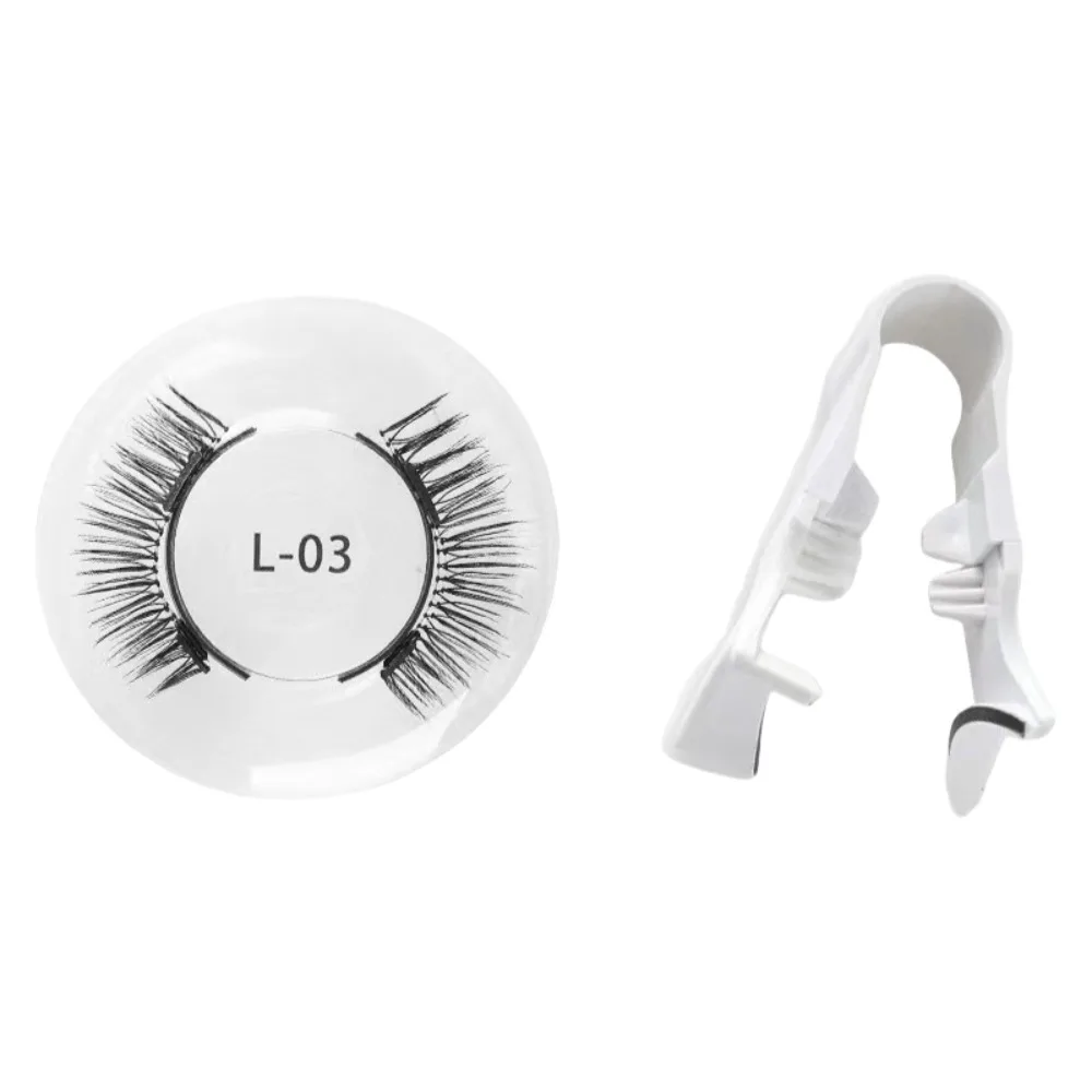 Magnetic Magnetic False Eyelashes DIY Reusable Magnetic Eyelashes with Clip 3D Extension Glue Free False Eyelash Clusters Female