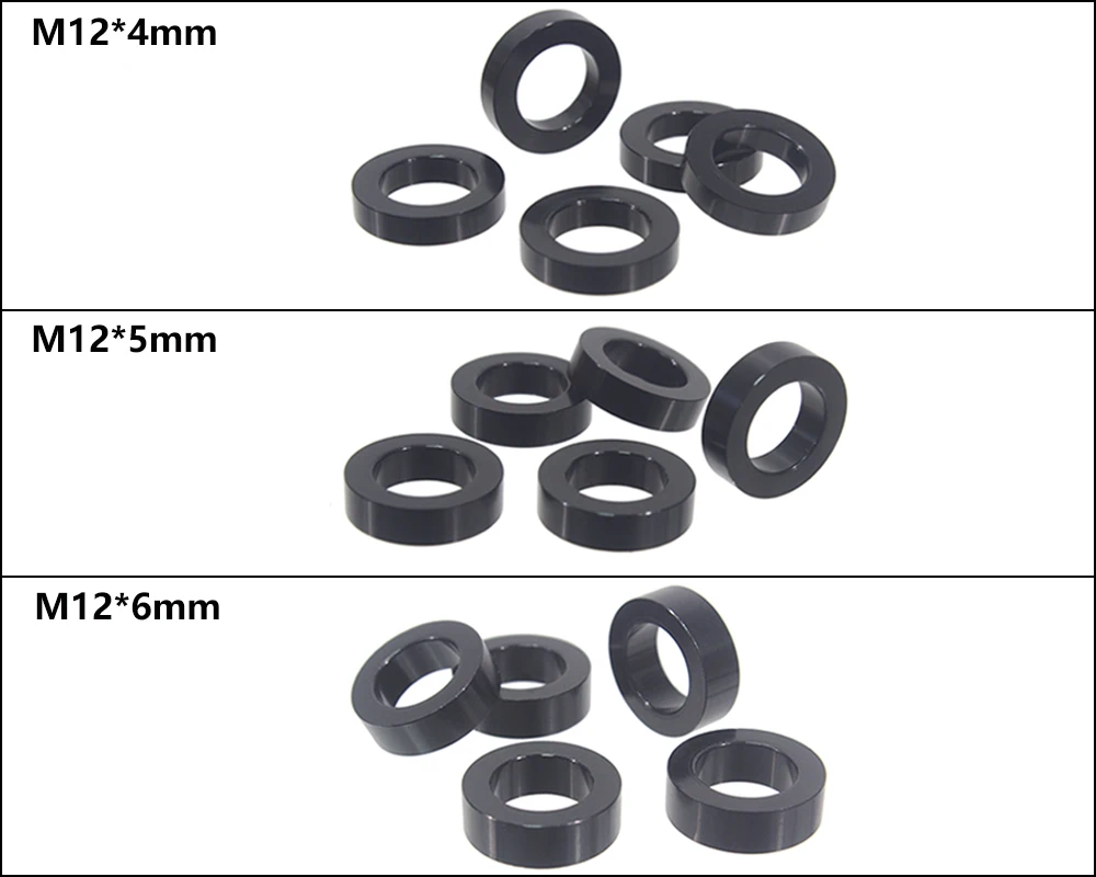 HEPPE Fahrrad Steckachse Unterlegscheibe M12 M15 Achse Spacer MTB Rennrad Nabenrohr Welle Spieß Spacer 0,5mm 1,5mm 3mm 4mm 5mm 6mm Dicke – Detail 15