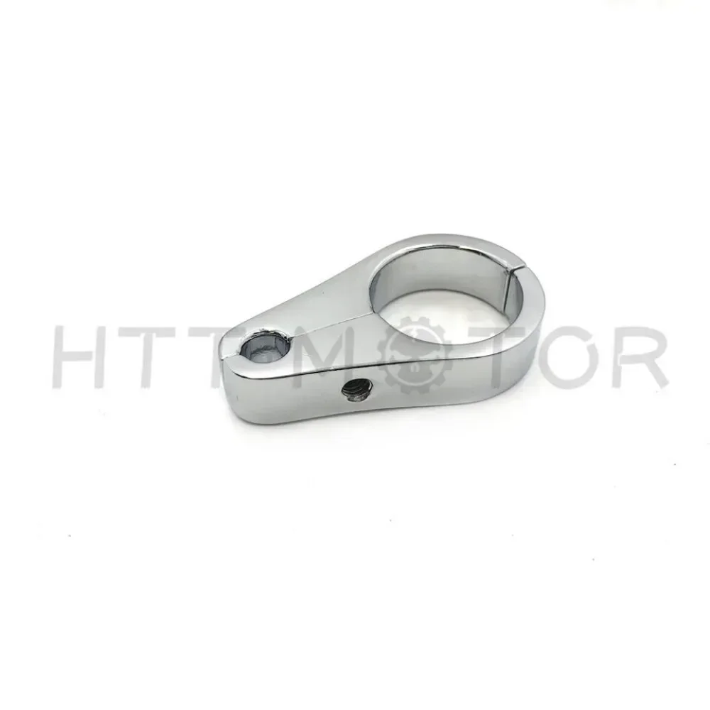 

Motorcycle 25mm 1" or 3/4 " Chrome Motorcycle Brake Line Clutch Cable Handlebar Frame Clamp Clips