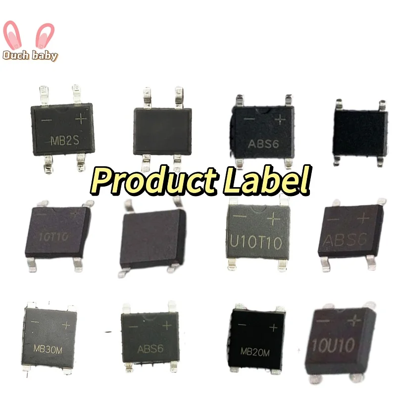 10PCS Rectifier Bridge UMSB MBF DBS MBS ABS ABS210 ABS10 ABS6 ABS8 MB2S MB6S MB8S MB10S MB16S MB26S MB14S MB24S MB2F MB2F MB6F