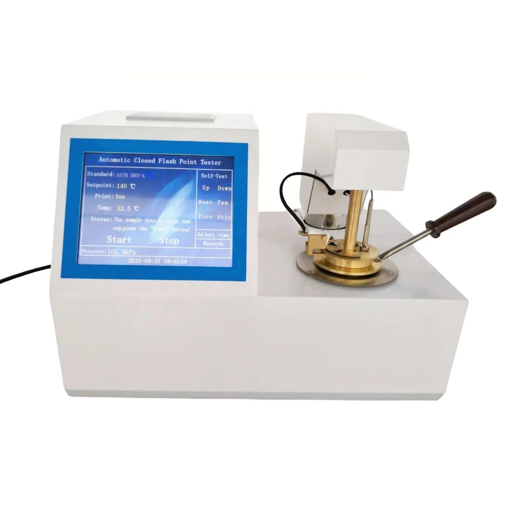 Laboratory Pensky-Martin Closed Cup Flash Point Tester ASTM D93 Cleveland Cup Oil Flash Point Testing Kit