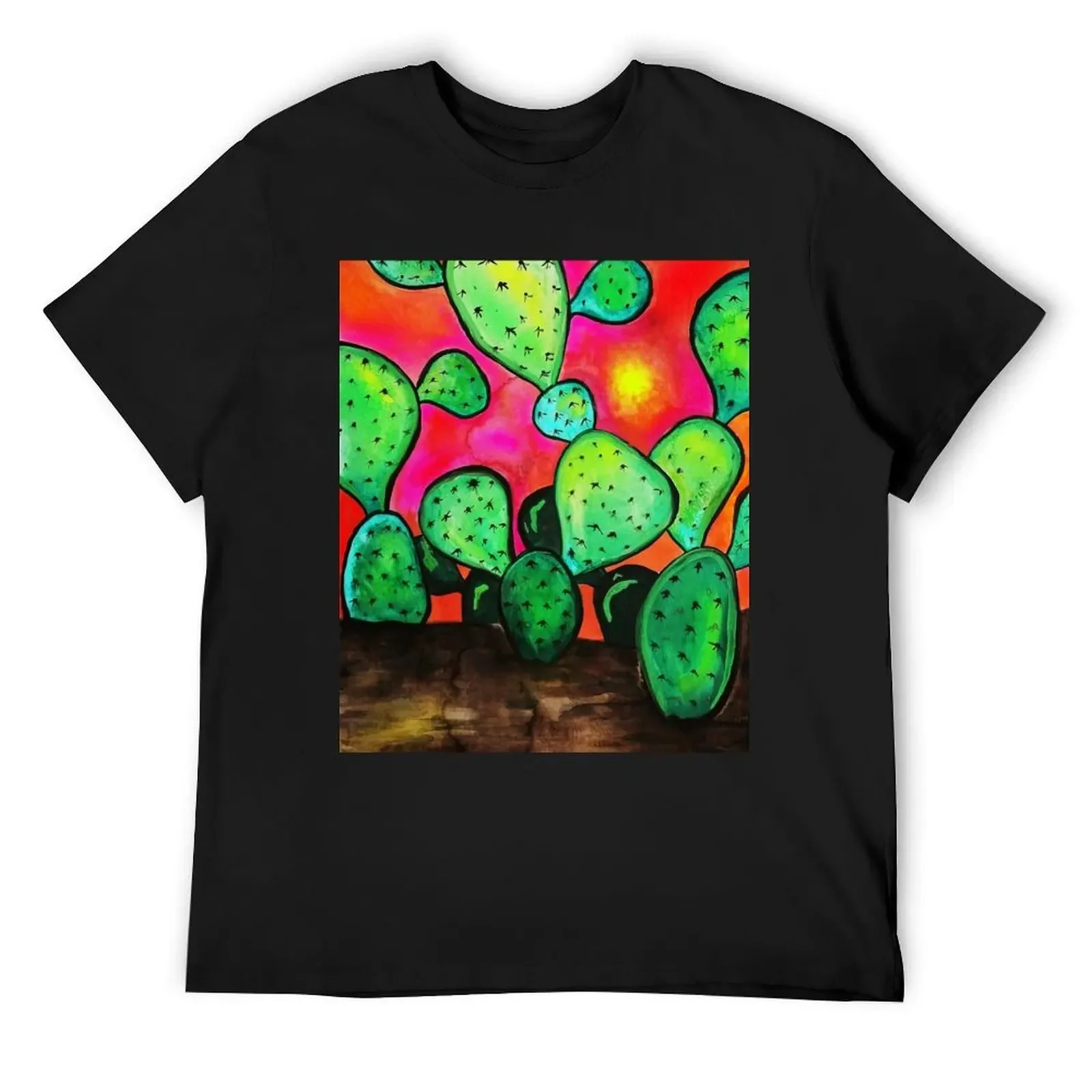 

Prickly Pear Cactus T-Shirt oversized graphic tee luxury designer custom t shirt custom shirt black t-shirts for men