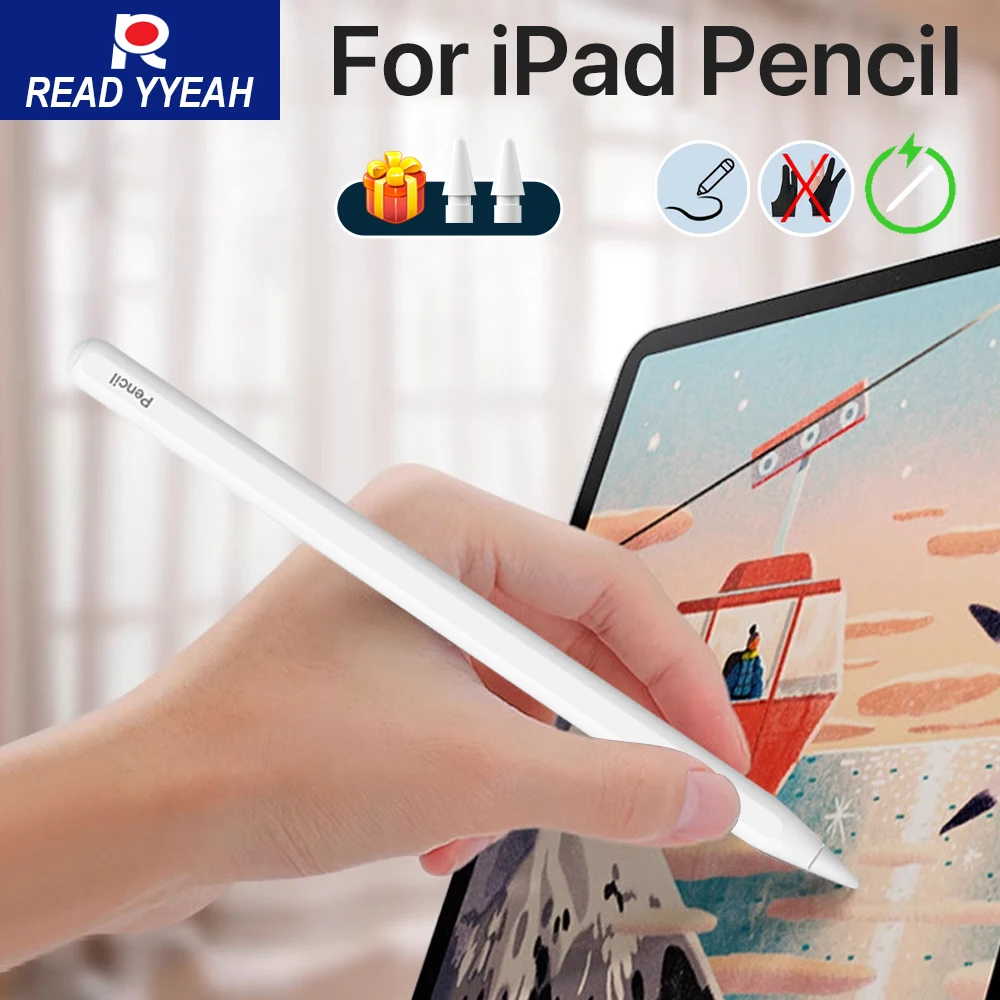 

Новая сенсорная ручка для Apple Pencil 2, беспроводная зарядка, отправление ладони для iPad Air 4 5 Pro 11 12,9, мини-аксессуары, стилус для iPad