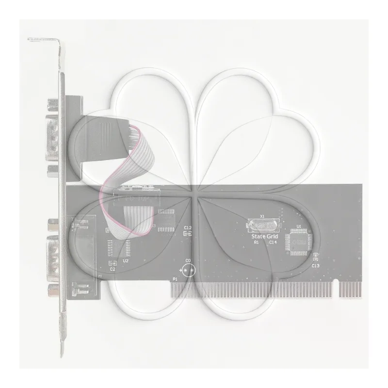 1 Set PCI To COM 9 Pin RS232 Interface DB9 Industrial Control Computer Adapter Expansion Card PCI Serial Port Connectors Card