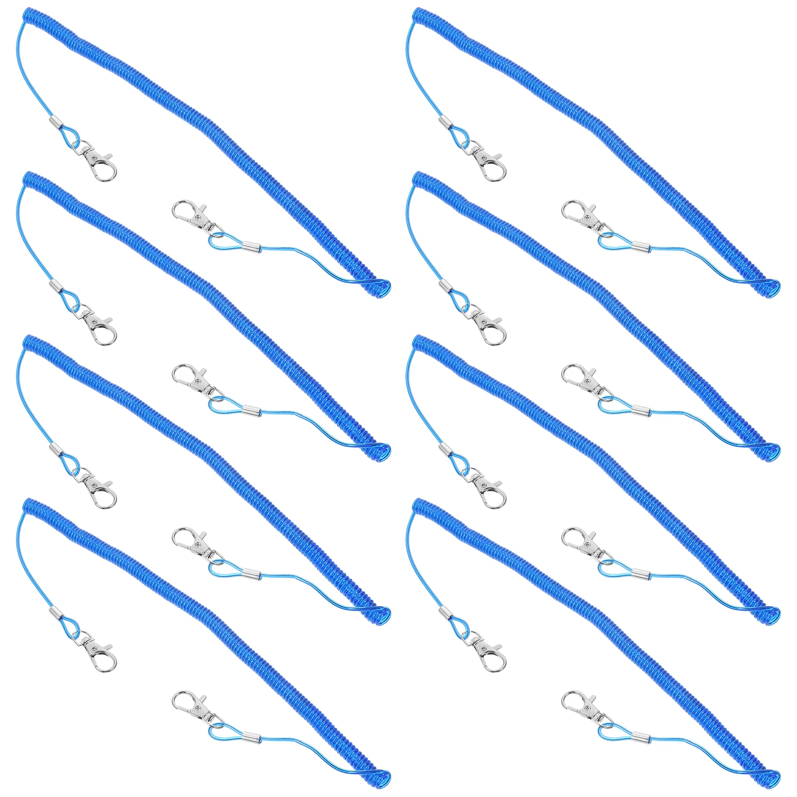 

8pcs Fishing Rod Rope Elastic Steel Wire Waterproof Rust Proof Camping Hiking Climbing Accessories Outdoor