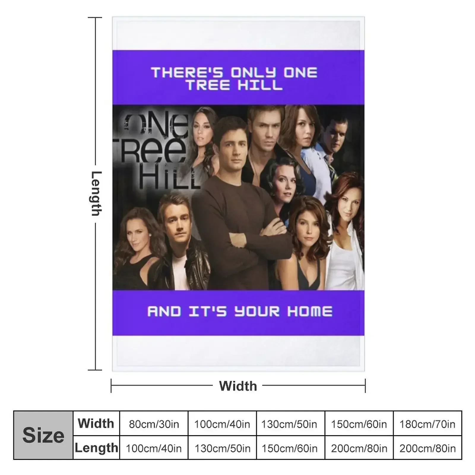 There's Only One Tree Hill Sticker Throw Blanket Flannel Fabric Single Kid'S Cute Plaid Moving Blankets For Bed Blankets