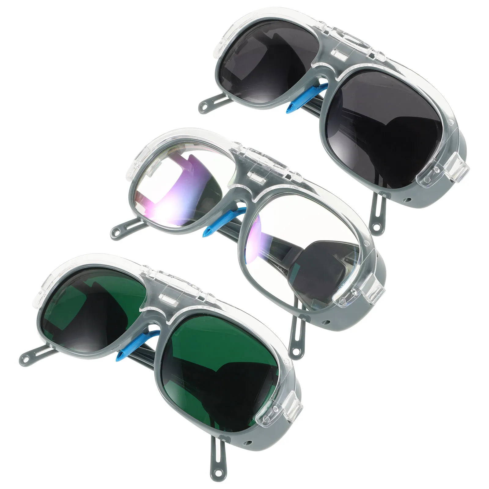 

3Pairs Welding Goggles Protective Safety Glasses Impact Resistant Ergonomic Lightweight Work Welding Gear Safety Glasses