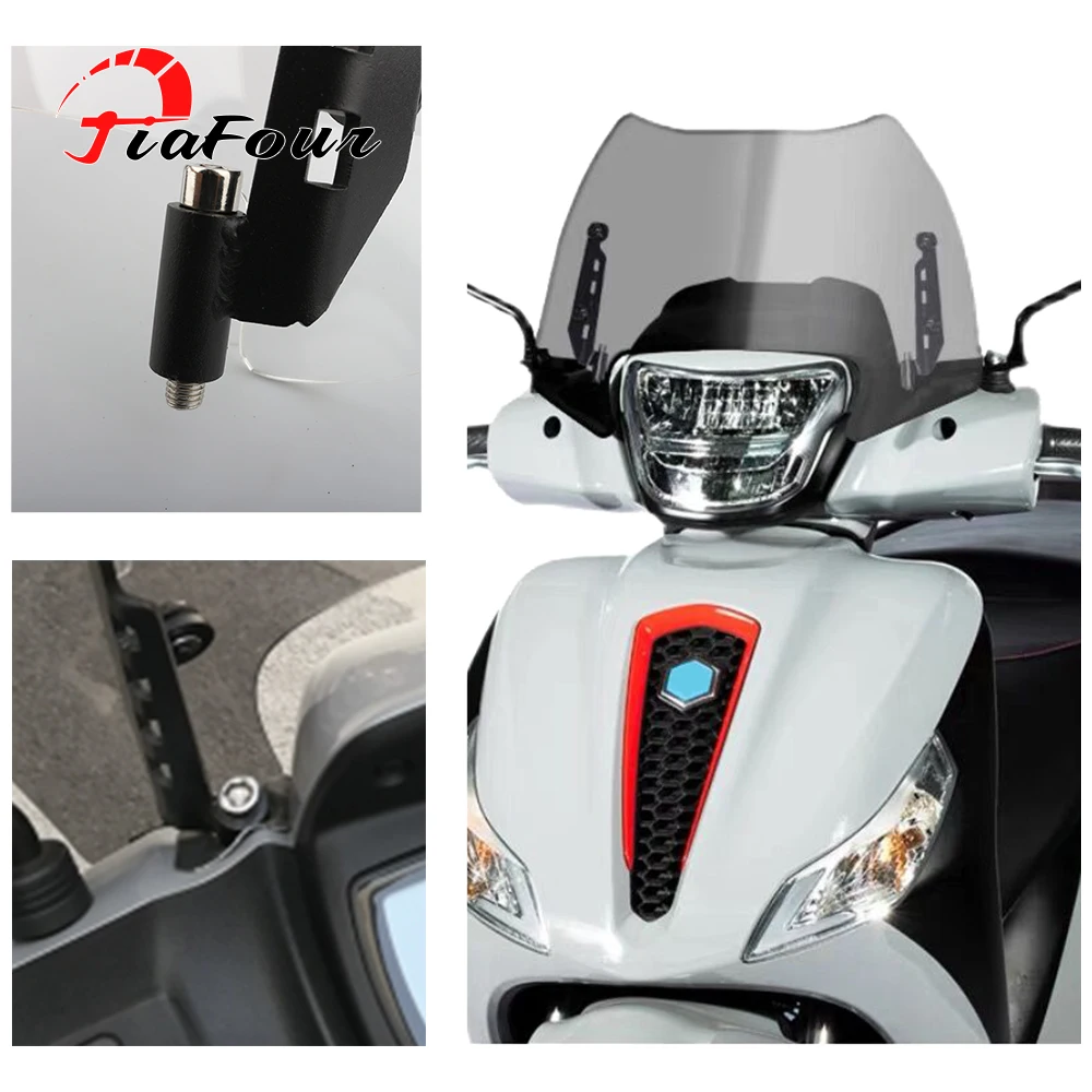 

FIT For Medley 150 Medley150 2020-2022 Motorcycle Accessories Windshield Windscreen With Bracket Deflectors