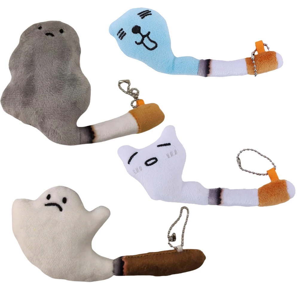 Uroczy Duży Elf Dymny Zawieszka Pluszowa Zabawka Brelok Papieros Kot Wypchany Breloczek Zawieszka Zabawki Ozdoby do Plecaka Torby Samochodu Prezenty