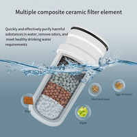 4pcs Water Filter Cartridges for Kitchen Faucet Mounted Tap Water Purifier Activated Carbon Tap Water Filtros 7-layer filtration