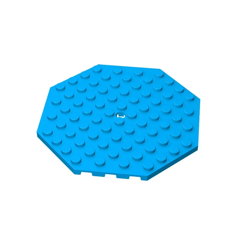 MOC PARTS GDS-840 Plate, Modified 10 x 10 Octagonal with Hole compatible with lego  89523  children's DIY Educational