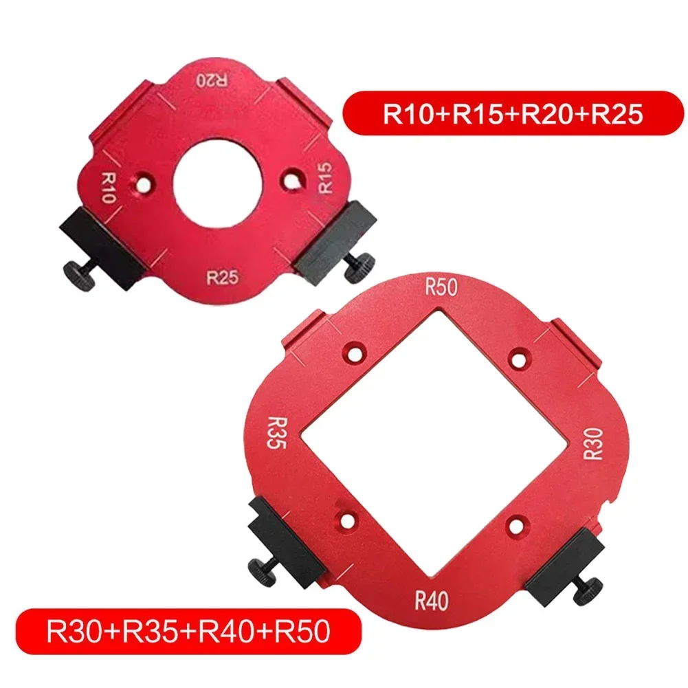 Imagem -03 - Máquina de Aparar Bordas Modelo de Canto de Corte Gabarito de Raio Modelo de Roteador Guia de Roteamento de Raio de Canto Arco de Broca R30 R35 Novo