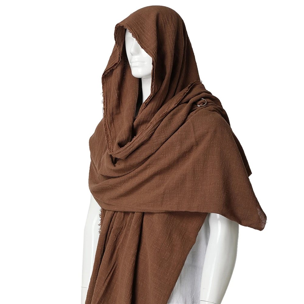 Medieval Pirate Scarf Hood Halloween Wrap Cloak Primitive Neckerchief Sjaal Mittelalter Shoulder Cowl