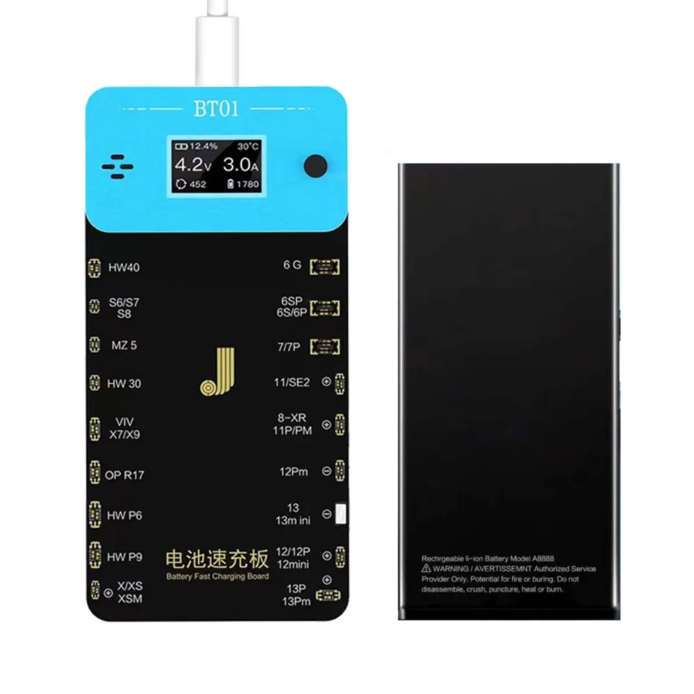 

Battery Activation Board Fast Charge Support iPhone 7 8 X XS 11 12 13 Max Mini Pro Android Phone One-click Detect Battery Health