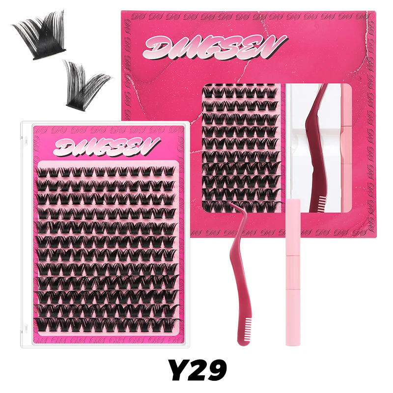 DINGSEN Wimpernverlängerungsset, DIY Make-up, Wimpern, individuelles Wimpern-Set, Bindung und Dichtungsset, Cluster-Wimpernverlängerung, Schönheitswerkzeuge – Detail 17