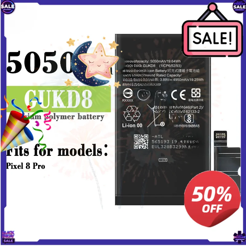 SWZY NEW GUKD8 G07DF GS35E Replacement Mobile Phone Batteries for Google Pixel 8A Pixel 8/8 Pro for HTC Pixel8A 8 8Pro Phone Bat