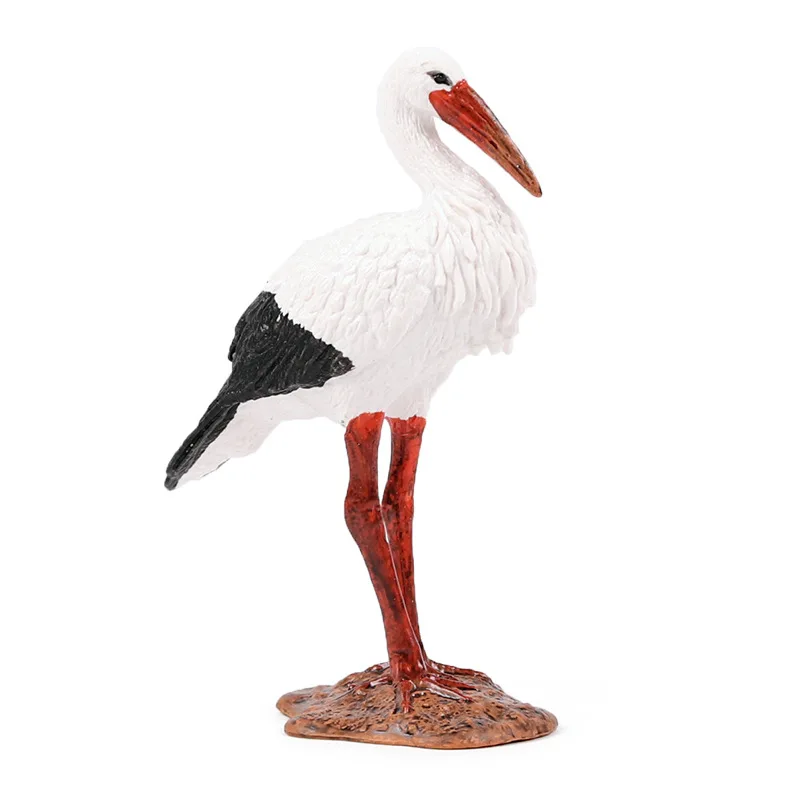 7*4*9CM Children simulation wild zoo bird world mini bird model toy crane flamingo Animal Model toys