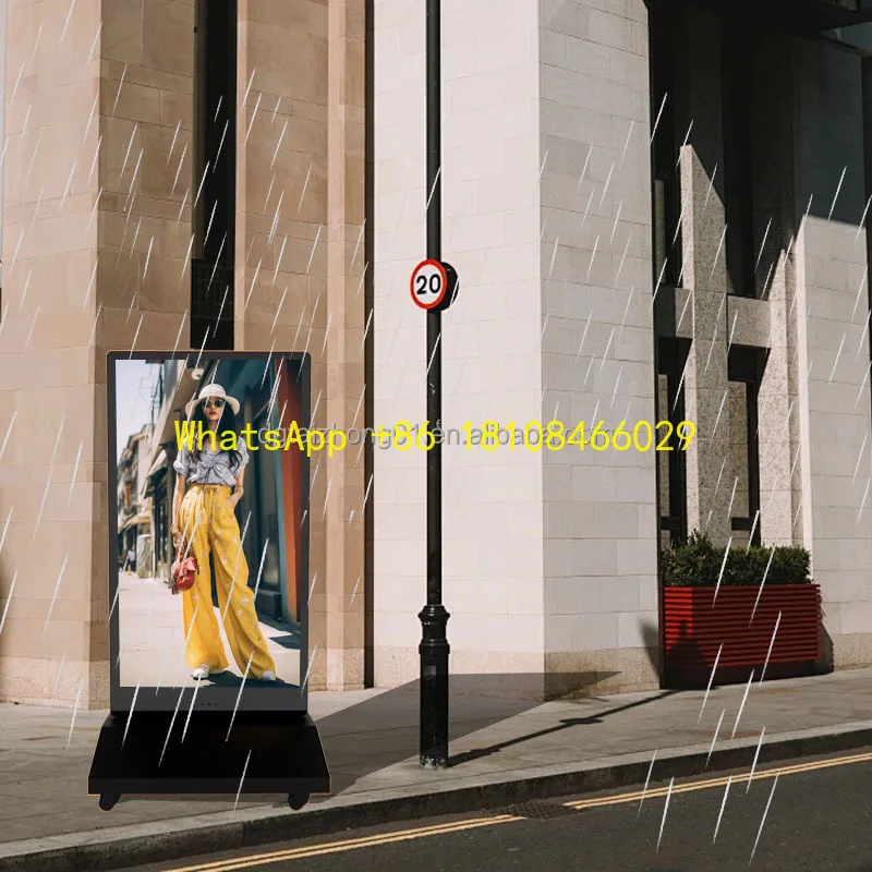 في الهواء الطلق مقاوم للماء مزدوج الوجهين Lcd لافتات رقمية كشك 2000nits 2k القرار Ip65 اللمس الإعلان متجر بيع بالتجزئة الطابق
