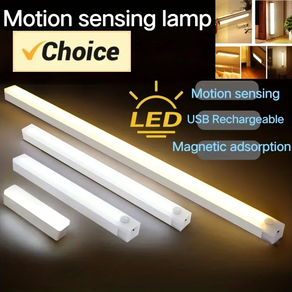 Wireless LED Night Light Motion Sensor  Closet  Lamp For Kitchen Bedroom Detector  Cabinet Staircase Backlight