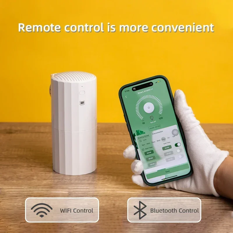 250m³ Fragrance for Home Perfume Aroma Diffuser Bluetooth WIFI Wall Mounted Air Freshener 130ML Capacity Flavoring Nebulizer view 2