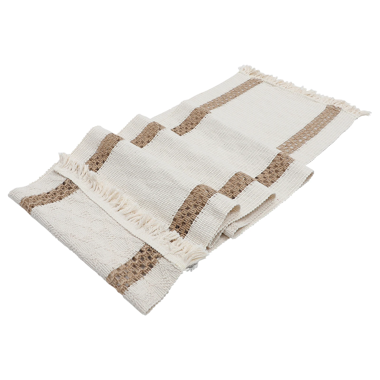 

Tassel Table Runner Decorative Kitchen Supplies Cloth Home Banquet Decoration Washable Not Easy to Damage