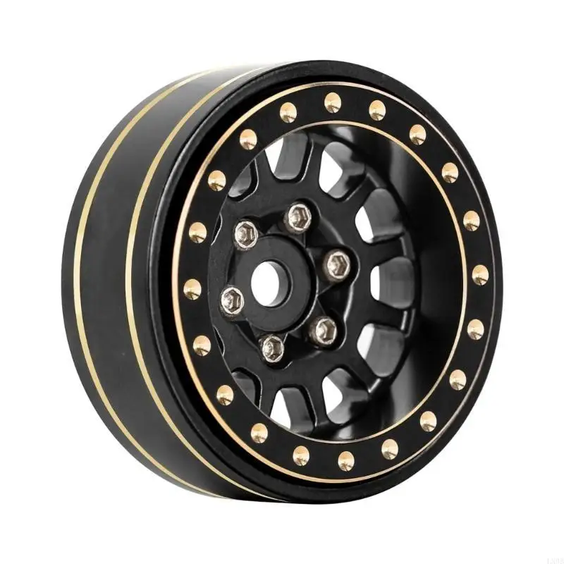 Для 1/18 TRX4M 1/24 SCX24 Brass Beadlock Rims Beadlock Wheel Rc Accessories 12-Spoke RC Crawler