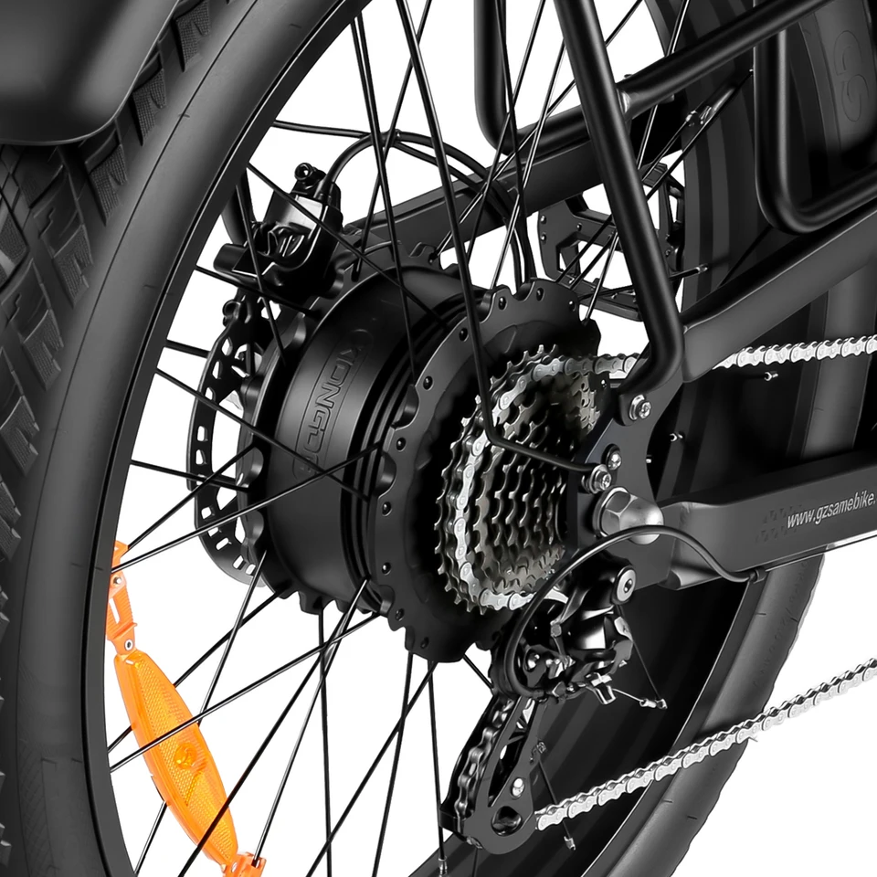 Electric Bike SAMBEIKE 1800W Peak Motor 31MPH 48V 20Ah Battery 26×4.0" Fat Tire Full Suspension Hydraulic Disc Brakes  8-Speed LCD Display Turn Signals 3 Riding Modes Electric Bike for Adults Commuting Mountain Off-Road Snow image 9
