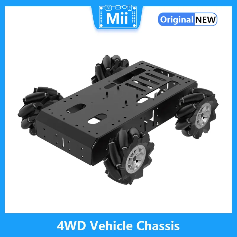 

Hiwonder Large Metal 4WD Vehicle Chassis for Arduino/Raspberry Pi/ROS Robot with 8V Encoder Geared Motor