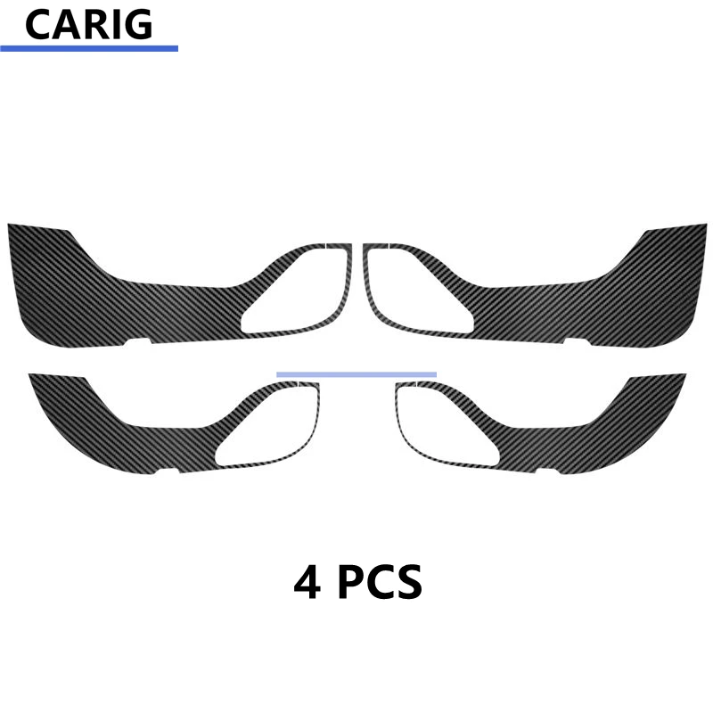 For HONGQI H9 20-22 Door Anti-kick Sticker Modified Carbon Fiber Pattern Interior Car Film Accessories Modification