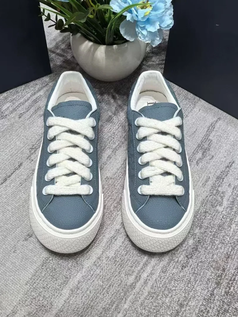 2025, farblich passende Schnür-Board-Schuhe für Damen, Alphabet, lässiges Leder, niedrige, bestickte Sportschuhe für Herren