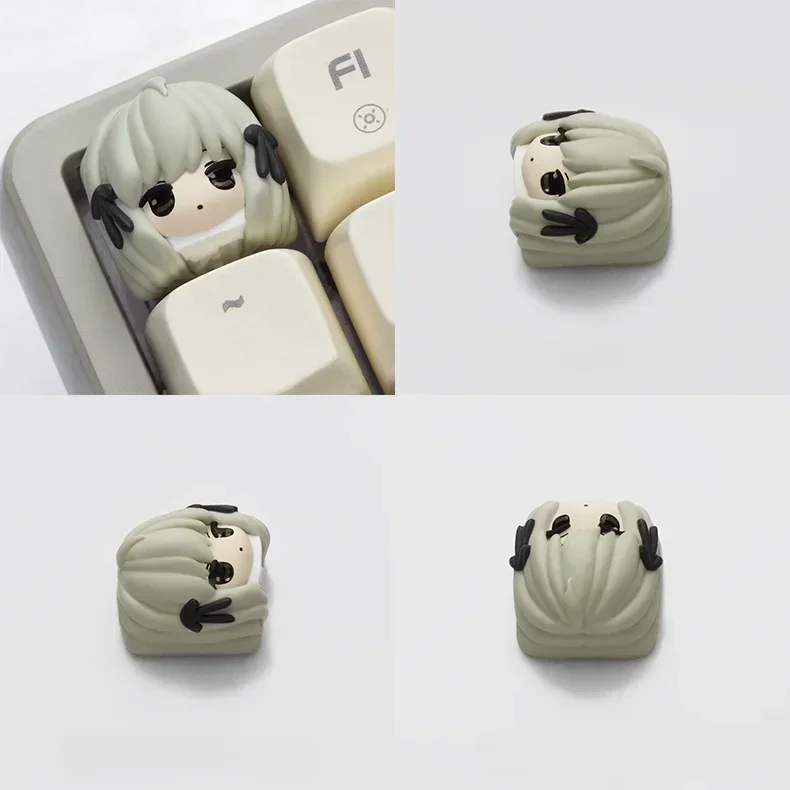 Anime Keycaps Resin Artisan Keycaps Cute Keycaps for Mechanical Keyboard Accessories Custom Kasugano Sora Key Caps MX Switch