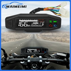 Motorcycle Dashboard Speedometer LCD Display Tachometer Digital Meters Instrument Cluster Turn Signal Light Indicator Custom