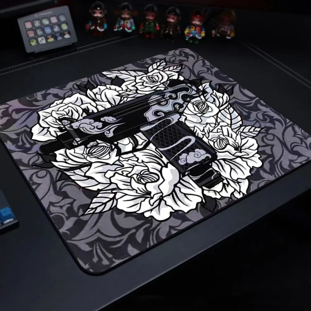 E-Sports Tiger Niedliches Kleines Mauspad Gaming-Laptop-Mauspad Gamer-Teppich Tastaturmatte Schreibtischunterlage Anime-Cartoon-Mauspads